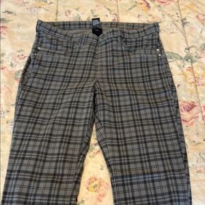 HUE Charcoal Checkered Trousers